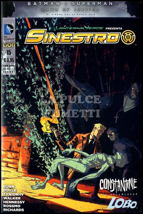 LANTERNA VERDE PRESENTA - SINESTRO # 15 - VARIANT CONSTANTINE